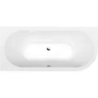 Hak Handelsagentur Koch Raumspar Badewanne VIVA 185 x 80 x 47 cm, links, weiß