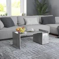 Merkloos Moderner Couchtisch im Beton-Look, gefertigt aus Holz