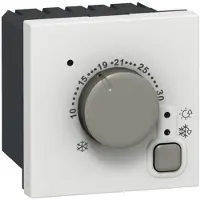 Legrand 076720 Mosaic Thermostat 2-modulig Farbe: Ultraweiß