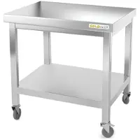 GOLDINOX Arbeitstisch aus Edelstahl, Unterbau 800 x 700 mm, auf Rollen, -