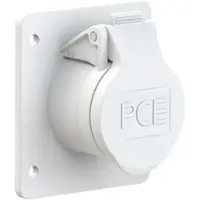 Pce 393-12f87v CEE-Anbausteckdose gerade 75x85mm 32A 3p 42VAC 50/60Hz IP44/IP54 TWIST 39312f87v