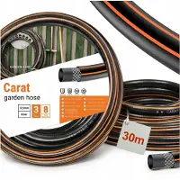 Home Markt24 Carat-Schlauch, Schwarz-Orange, 30 M