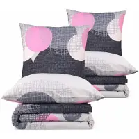 Merkloos Bettwäsche-Set, 2 x 140 x 200 cm, aus 100% Baumwolle, mit 2 Kopfkissenbezügen
