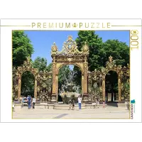 CALVENDO Puzzle: Die Amphitrite-Brunnen auf dem Place Stanislas in Nancy | 1000 Teile, fertige Größe: 64 x 48 cm | Fotopuzzle für entspannte Stunden