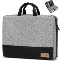 Unyqoos Laptophülle 15–16 Zoll (37,8 x 27 x 3 cm), wasserabweisend, 4‑lagig gepolstert, TSA‑freundlich, kompatibel mit MacBook Pro 15/16, HP, Dell, Lenovo