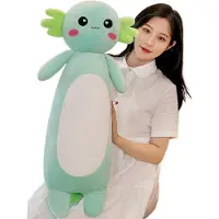 Merkloos Solidchoice – Axolotl-Plüschtier, dunkelgrau, 80 cm