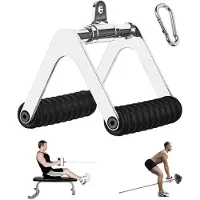 Merkloos Rudergriff für Krafttraining – Zugseil/Handgriff – Klimmzugstange – Ausrüstung für Ruderübungen – Für den Heimgebrauch/Fitnessstudio – Langlebiges Material – Fitnessgriff