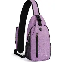 Unyqoos Slingbag Lila - Multifunktionale Schultertasche für Damen und Herren