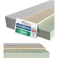 AM Qualitätsmatratzen | Latex-Matratze 180x200 cm | H3 | Hochwertige Matratze mit 4 cm Latex-Auflage | 20 cm Höhe | Germany | 180 x 200 cm