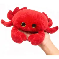 Merkloos Plüschkrabbe – Gelb – Rot – 26 cm – Meereslebewesen