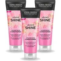 John Frieda 3 x Vibrant Shine Colour Conditioner - 250 ml - Vorteilspackung - 3 Stücke