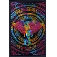 Ancient Wisdom Doppelte Baumwollbettdecke – Motiv: Elefantenkopf