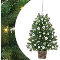 vidaXL Künstlicher Weihnachtsbaum Grün 95 cm PE und PVC