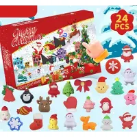 Merkloos Adventskalender mit 24 Mochi-Squishies, Spielzeug für Kinder