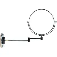 Dripio Wandspiegel 20 cm, 10x Vergrößerung, doppelseitig, Chrom