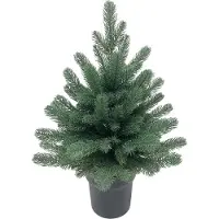 Magic Home Weihnachtsbaum MagicHome Weihnachten Firian, 3D, Tanne im Topf, 60 cm – Künstlicher Weihnachtsbaum