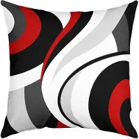 Merkloos Kissenbezugs-Set, 4 Stück - Modernes, abstraktes geometrisches Muster - 45x45 cm