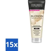 John Frieda 15 x Blonde+ Repair Bond Building Conditioner - 250 ml - Vorteilspackung - 15 Stücke