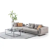 AEA Moderne Wohnzimmer Garnitur Beiger Dreisitzer Edler Couchtisch