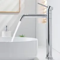 Dripio Waschtischarmatur hoch, 360° drehbar, Chrom, 230 mm Auslaufhöhe