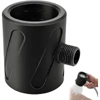 Dripio Massagedusche schwarz, breiter Wasserstrahl, hoher Druck, 8x6,5x5 cm