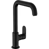 Dripio Küchenarmatur, 1 Strahl, Auslaufhöhe 255 mm, 360° schwenkbar, matt schwarz