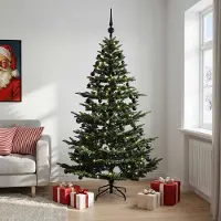 Syfax Künstlicher Weihnachtsbaum mit Weihnachtskugel 240 cm 300 LEDs