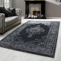 Merkloos Orientalischer Teppich, Grau, 120 x 170 cm