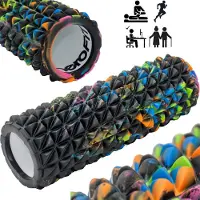 ENERO FIT Faszienroller – 10×30 cm, Camouflage, kompakt, hart, EVA/PP, bis 100 kg, Noppen-Anti-Rutsch