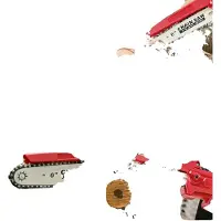 OEM Akku-Kettensäge, 300W Bürstenloser Motor, 15 cm Schwertlänge, 2 Batterien, Verlängerungsstange 2,5 m, Schnittkapazität 15 cm Durchmesser