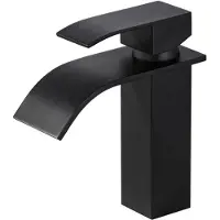 Dripio Wasserfall-Waschtischarmatur, 175 mm, Einhebelmischer, schwarz