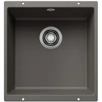 Dripio Granit-Spüle Silgranit Unterbau 50 cm Unterschrank rechteckig vulkangrau