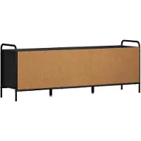 Syfax TV-Schrank 133 x 33 x 50 cm Schwarz Eichen-Optik Holzwerkstoff