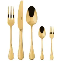 Sambonet Royal Edelstahl/PVD Gold Besteck 60tlg.Vh. S0199-S00017-S1897 52763GN2
