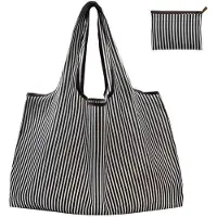 Benza Ibenzoa Wiederverwendbare faltbare Einkaufstasche – extra große Kapazität 56 x 67 cm, faltbar 14 x 11 cm, Oxford-Stoff, wasserabweisend, bis 22 kg, Innenfach