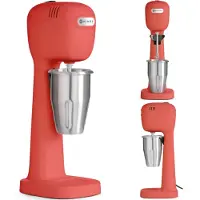 Hendi Milchshake-Mixer Standmixer für Cappuccino Freddo Frappés Rot 400W