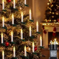 Dripio LED-Kerzenlichterkette 15 m, 30 warmweiße Lichter mit Timer