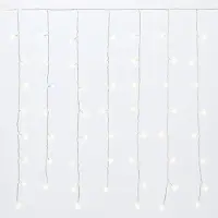 Dripio LED-Lichtgordijn 200 LEDs, 2 m, gelb, IP65, erweiterbar