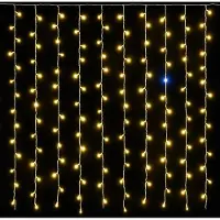 OEM Lichtgordijn 200 LEDs 5 m gelb IP65 erweiterbar Blitzeffekt