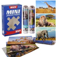 Sonstiges 3er-Pack Mini Puzzle 150 Teile Tiere Reisepuzzle Heimdekoration Geschenk für Erwachsene
