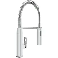 GROHE Eurocube, Standard, Edelstahl, Metall, Hebelgriffe, Einzelbild, 1/2"
