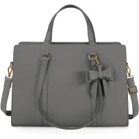 Merkloos Omgoods – Damenhandtasche aus Kunstleder für Arbeit und Freizeit (Schwarz)
