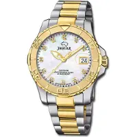 Jaguar Pro Diver Herren Uhr Analog Armbanduhr Edelstahl silber gold Elegant D3UJ970/4