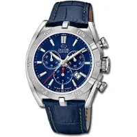 Jaguar Executive Herren Uhr Chronograph Leder blau Elegant Luxus D3UJ857/B