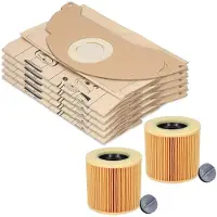 Dripio 20 Staubsaugerbeutel + 2 Filter für Kärcher WD2/MV2