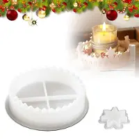 OEM Silikonformen für Adventskalender, 2er-Set, Sternform, 3D-Harz, Weiß