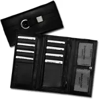DrachenLeder Gürtel Brieftasche schwarz big Portemonnaie Leder D3OPS701S