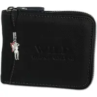Wild Things Only Leder schwarz Portemonnaie Damen Herren D3OPJ112S