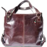 DrachenLeder Florence Leder braun Tasche Henkeltasche Shopper Damen D3OTF136N