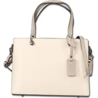 DrachenLeder Florence Tasche Schultertasche Damen aus Leder beige grau 37x16x28cm D3OTF175I1